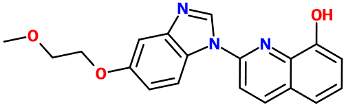 (图片) MC080205 2-[5-(2-Methoxyethoxy)-1H-benzimidazolyl]-8-quinolinol